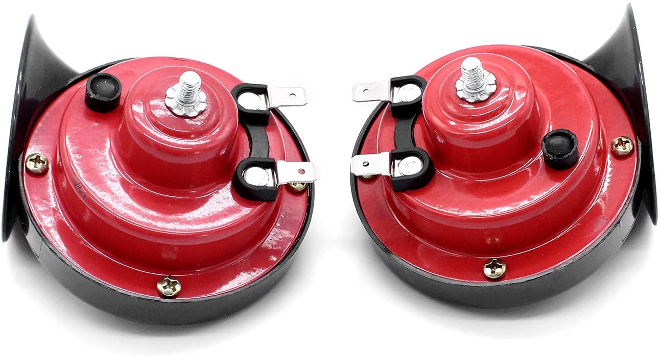 Sepeda 110db Electric Snail Horn, 12V High and Low Tone Horns Car