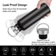 thumbnail image 3 of Botellas de agua aisladas de 20 oz a granel, paquete de 2, botella deportiva de doble pared de acero inoxidable, termos reutilizables de metal (negro, juego de 2), 3 of 5