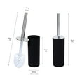 thumbnail image 4 of Bath Bliss Soft Touch Toilet Brush Set in Matte Black, 4 of 6