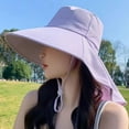 thumbnail image 5 of UPF 50+ Large Brim Sun Hat For Women Men Wide Brim Sun Protection Hat With Neck Flap For Beach Hiking Fishing Outdoor Travel, 5 of 10