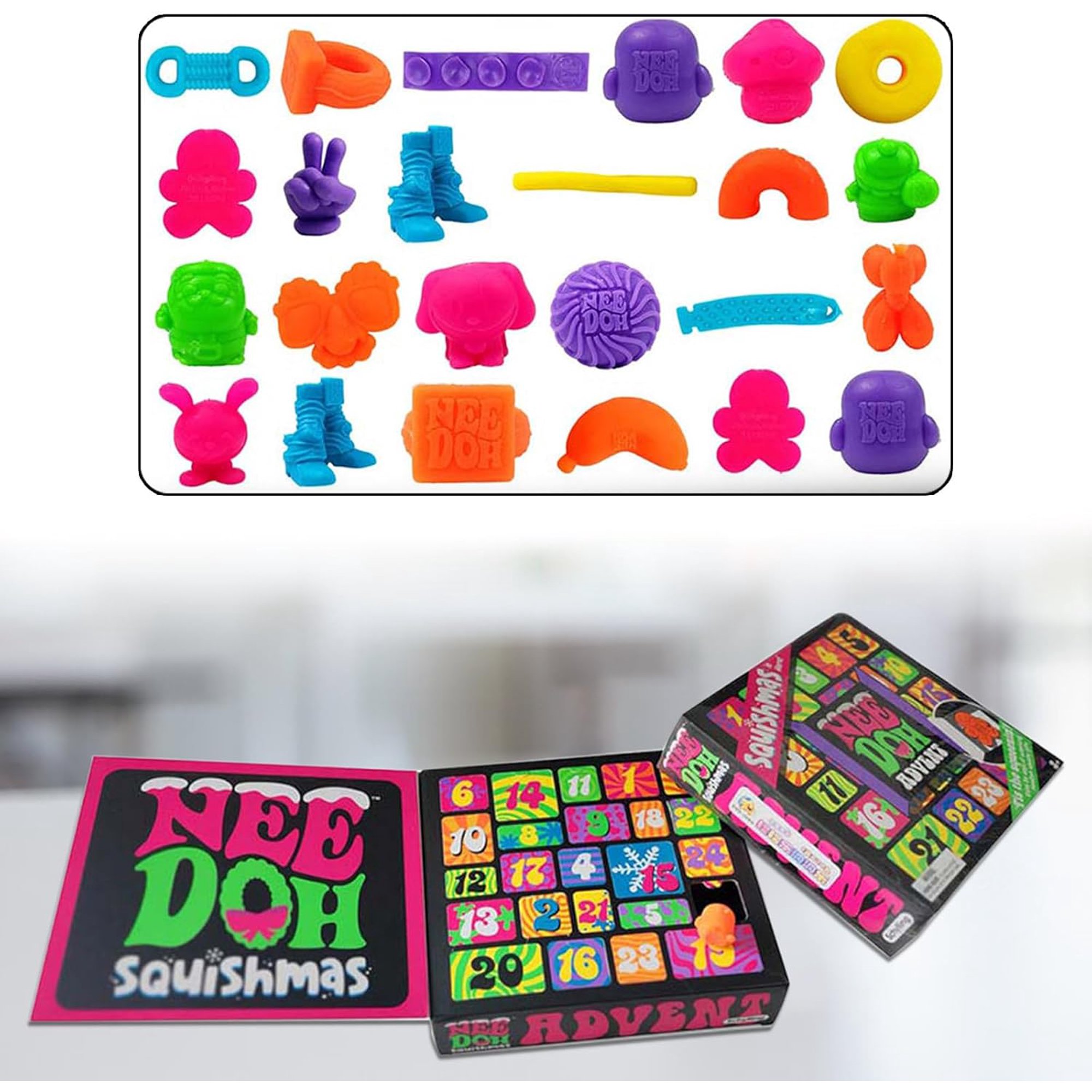 Schylling NeeDoh Squishmas アドベントカレンダー 812F8B4mWUL._UF894,1000_QL80_.jpg