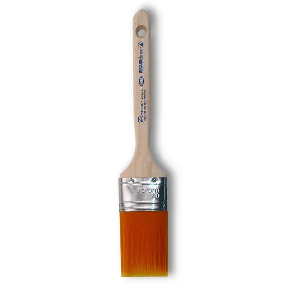 2" Proform Technologies PIC4-2.0 Picasso Hardline Straight Cut Standard Handle Paint Brush