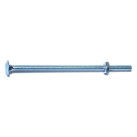 

3/16 -24 x 4 Zinc Plated Steel Coarse Thread Carriage Bolts
