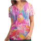thumbnail image 1 of Pullover Impreso de Pascua de las Mujeres, Nuevo Cuello en V de Manga Corta Casual Top para Uso Diario Y de Fiesta, Camiseta de Cuidado de la Moda Elástica, 1 of 4