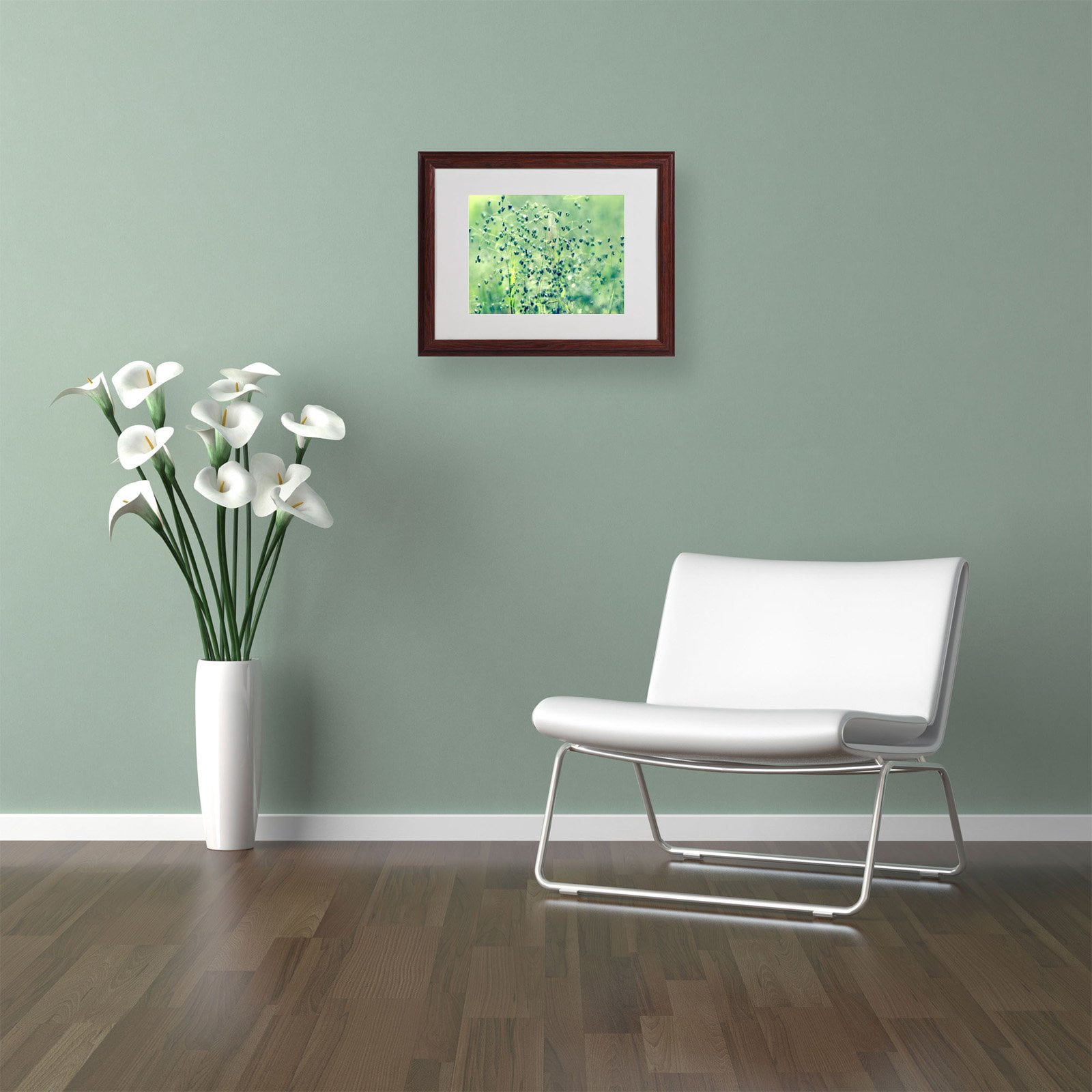 Trademark Fine Art "Spring Notes" Framed Canvas Art by Beata Czyzowska Young
