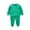 Green, variant on Baby Boys Girls Cotton Outfit Set Toddler Casual Solid Color Long Sleeve Sweatshirt and Sweatpants, 2-Piece, Size 2-11