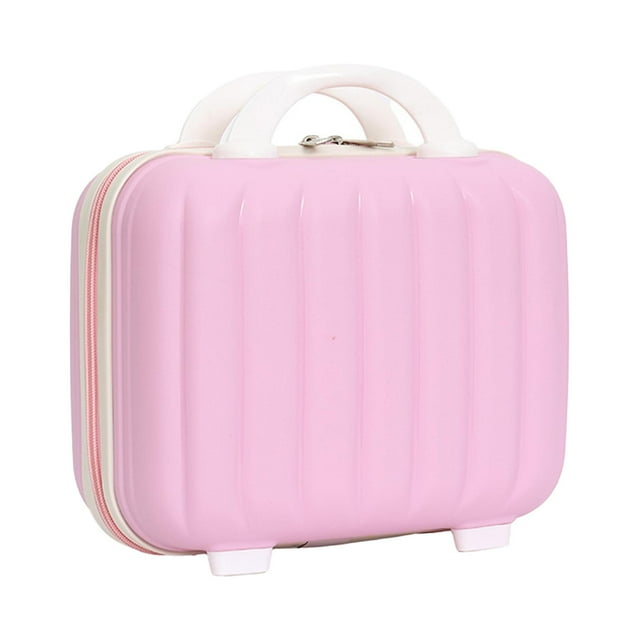Bolsa de maquillaje de viaje, bolsa de artículos de tocador, organizador de cosméticos multiusos portátil, bolsa de mano para maquillaje, artículos de y rosa