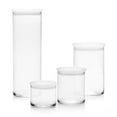 thumbnail image 6 of Libbey Stacking Cylinder Assorted Storage Jars, Stackable Glass Jars Set of 4, Airtight Plastic Lids, Dishwasher Safe Food Jars for Storing Dry Goods, 6 of 6