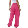 thumbnail image 5 of Hontri Womens Khaki Pants Clearance! Women's Bottom Sweatpants Joggers Pants Workout High Waisted Yoga Pants with Pockets 100% Cotton Pants for Women, 5 of 8