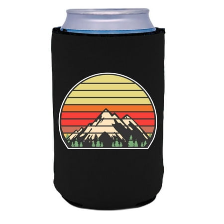 

Retro Mountains Can Coolie (Black)