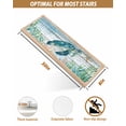 thumbnail image 4 of Stair Treads for Wooden Steps,Coastal Turtle Peel and Stick Stair Treads with Adhesive,Nautical Ocean Shells Seaweeds Starfish Non Slip Indoor Stairs Runner Rugs Mats for Elders Dogs 8"x30" 4PCS, 4 of 7