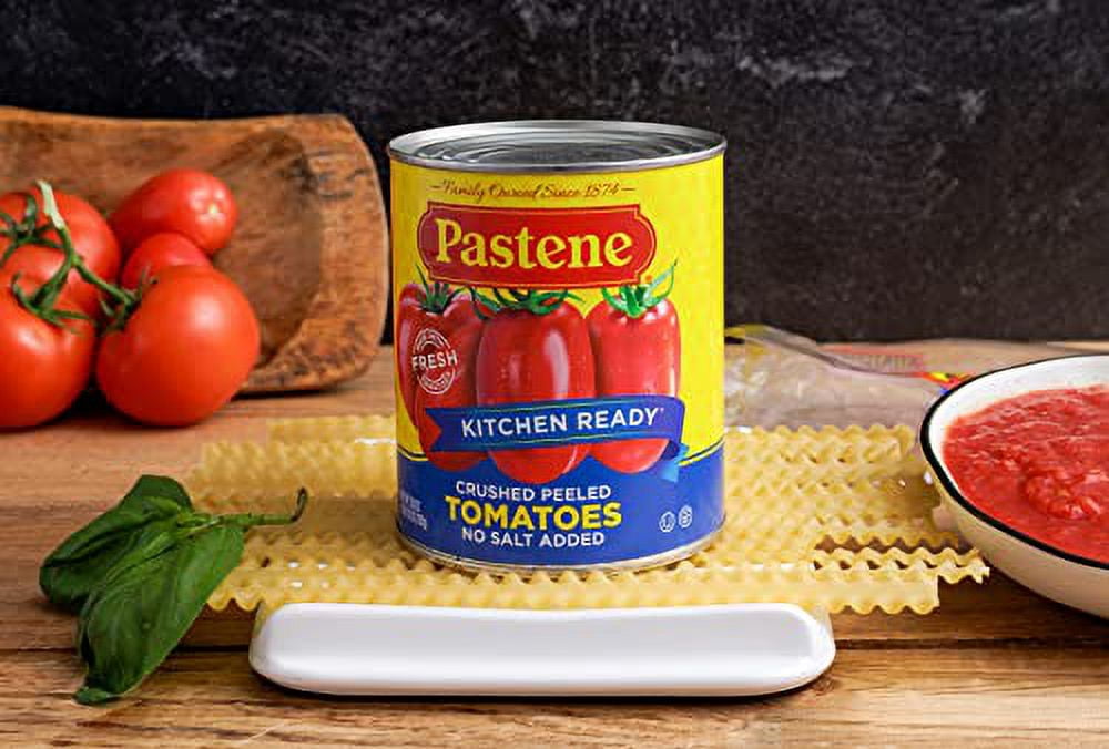 Pastene Kitchen Ready No Salt Ground Peeled Tomatoes, 28 Ounce (Pack of 6)
