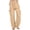 Khaki, variant on Cargo Pants for Women Casual Drawstring Elastic Waist Wide Leg Palazzo Trousers Summer Travel Pant with Pockets