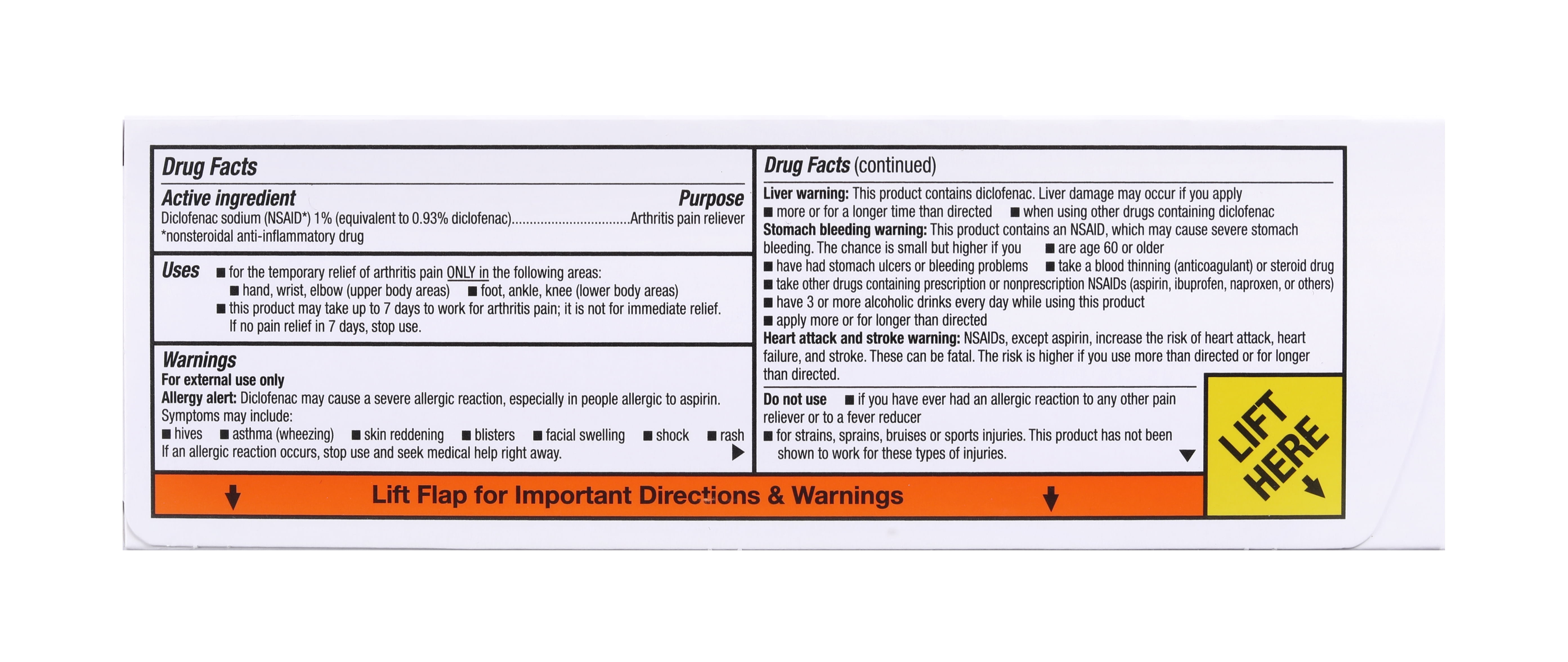 GoodSense Diclofenac 1% Topical Gel (generic Voltaren Gel OTC) - 100gm
