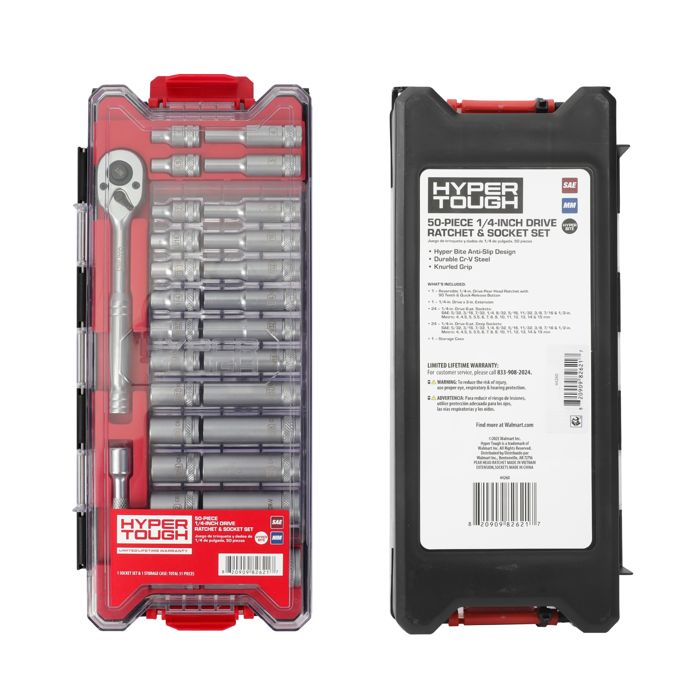 Hyper Tough 1/4-Inch Drive Ratchet and Socket Set, 50-Piece photo 8