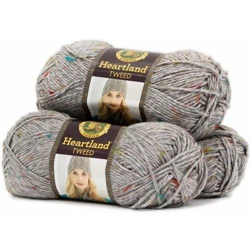 Lion Brand Yarn Heartland 100 Percent Acrylic Yarn, 3 Pack Walmart