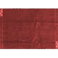 thumbnail image 1 of Ahgly Company Machine Washable Indoor Rectangle Abstract Red Modern Area Rugs, 2' x 3', 1 of 1
