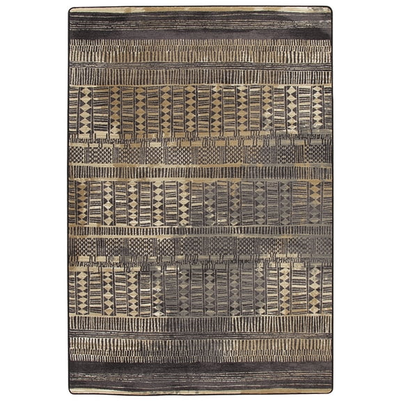 Milliken Drayton Area Rug 4000174112 Fulani Sahara Diamonds Rows 5' 4" x 7' 8" Rectangle
