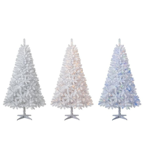 Árbol de Navidad Holiday Time De Artificial Madison Pine Pre-iluminado Blanco Luces LED Cambio de Color 1.98 m