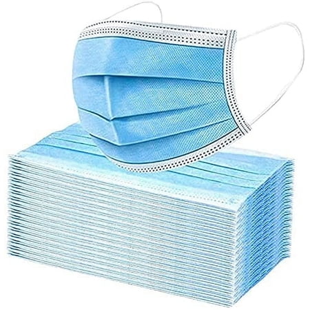 PURE GEM Premium Pack of 100 Children's Size Single Use Disposable Kids Face Mask, Boys and Girls, Soft on Skin, Bulk Pack 3-Ply Masks | Facial Cover with Elastic Earloops For Childcare, School