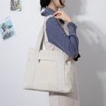 thumbnail image 2 of 2024 Nuevo bolso de lona de gran capacidad para mujer, bolso de mano retro informal de moda, bolso de mano retro simple, 2 of 5