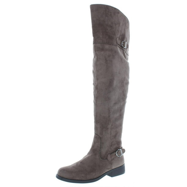 American Rag Womens Adarra Faux Suede Over-the-Knee Boots Black 5 Medium