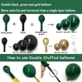 thumbnail image 3 of Kit de guirnaldas con globos HibaoPati, negro, verde y dorado, 99 piezas, 3 of 9