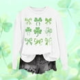 thumbnail image 2 of Women St Patricks Day Sweatshirts Loose Sweater Shamrock Pullover Long Sleeve Graphic Casual Tops, 2 of 4