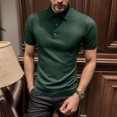 thumbnail image 2 of Sngxgn Men's Short-Sleeve Polo Shirt(Green,XXXL), 2 of 4