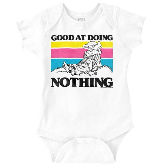 Dennis The Menace Good At Nothing Romper Boys or Girls Infant Baby Brisco Brands 18M