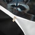 thumbnail image 4 of Castle Fairy Praying Raccoon Bedding,Cute Animal Duvet Cover Full,Brown Black Gray,Black Reversible,3pcs,No Comforter,1 Duvet Cover and 2 Pillowcases, 4 of 6