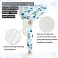 thumbnail image 5 of COEQINE Snowman Xmas Tree Blue Girls Leggings High Waist Stretch Christmas Snowflake Yoga Pants Soft Tummy Control Sport Legging, for 10-11 Years Kids Girls, 5 of 7