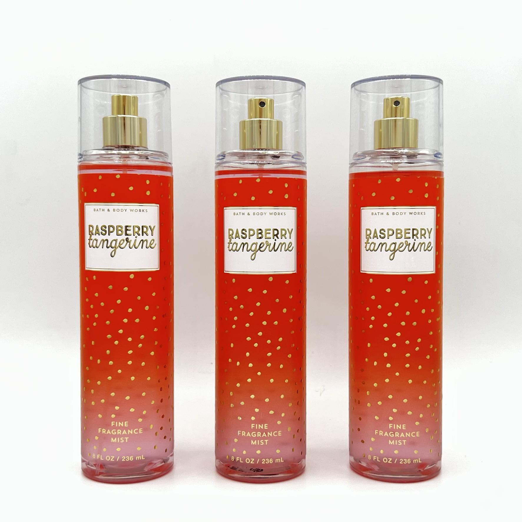 Bath and Body Works Raspberry Tangerine 8oz Fine Fragrance Mist 3Piece