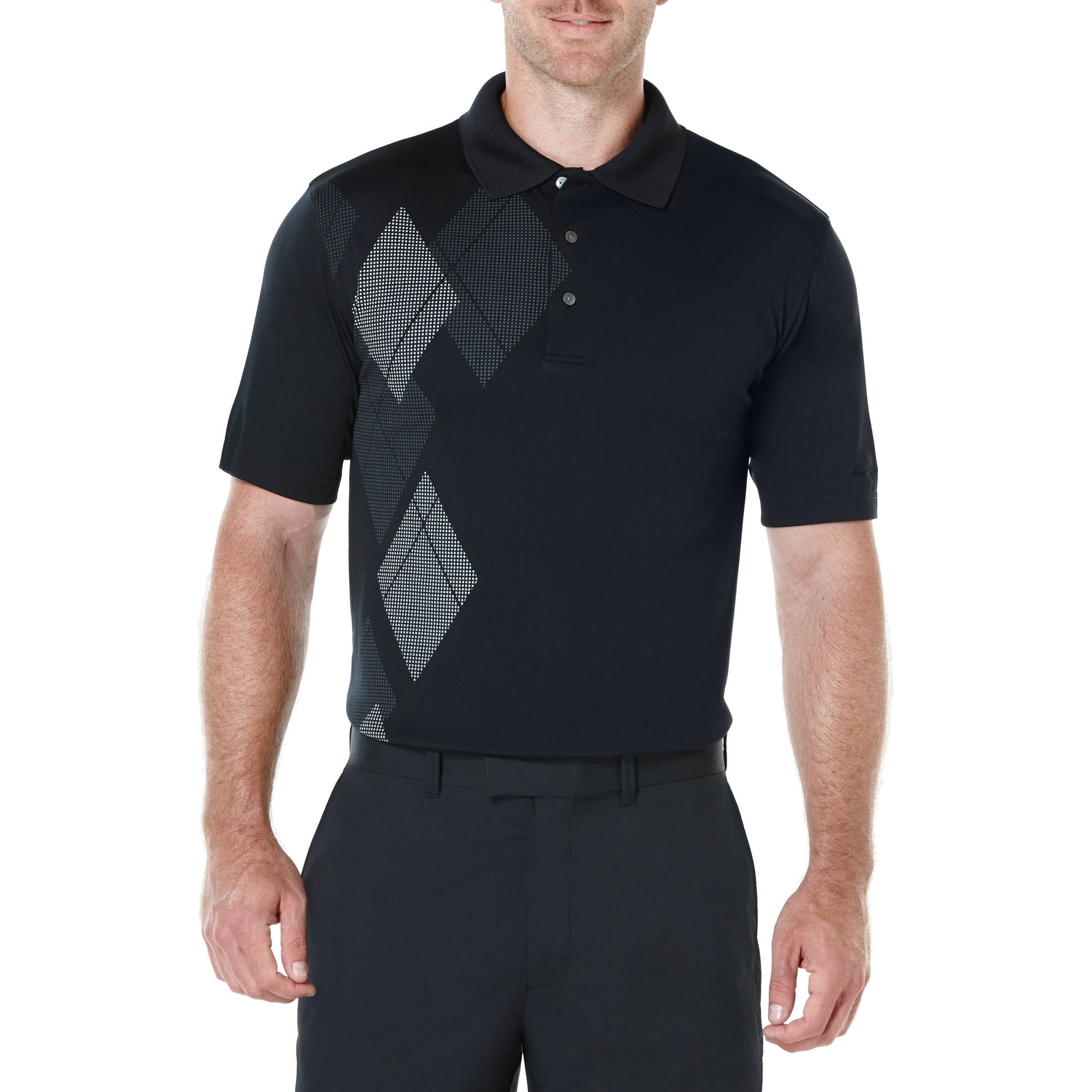 Ben Hogan - Performance Big Men's Argyle Print Polo Shirt - Walmart.com ...