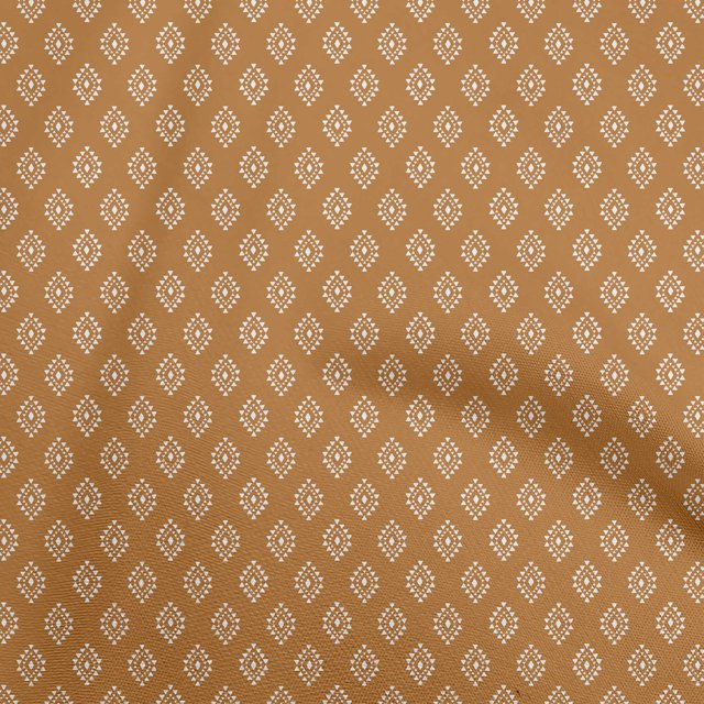 oneOone Rayon Orange Fabric Tribal Sewing Craft Projects Fabric Prints By Yard 56 Inch Wide