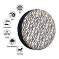 thumbnail image 4 of Haiem Spare Tire Cover , Wheel Cover with Colorful Lightning Bolts printed, Camper Spare Tire Cover Fit for Jeep Wrangler Rv SUV Truck Travel Trailer-14 inch, 4 of 6