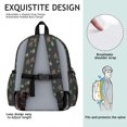 thumbnail image 5 of Bigfoot and Tree Black Pattern Cute School Backpack with Padded Back and Adjustable Shoulder Straps 13.4"x11"x4.7", 5 of 5