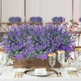 thumbnail image 2 of Gustave 16 Bundles Artificial Flowers Outdoor UV Resistant Fake Plants Faux Lavender Flower for Outside Porch Indoor Home Window Vase Decoration, 2 of 8