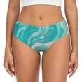 thumbnail image 1 of Fotbe Teal Turquoise 1 Calzones Estampados para Mujer – Ropa Interior de Algodón, Cómoda, Suave y Elástica-X-Small, 1 of 6