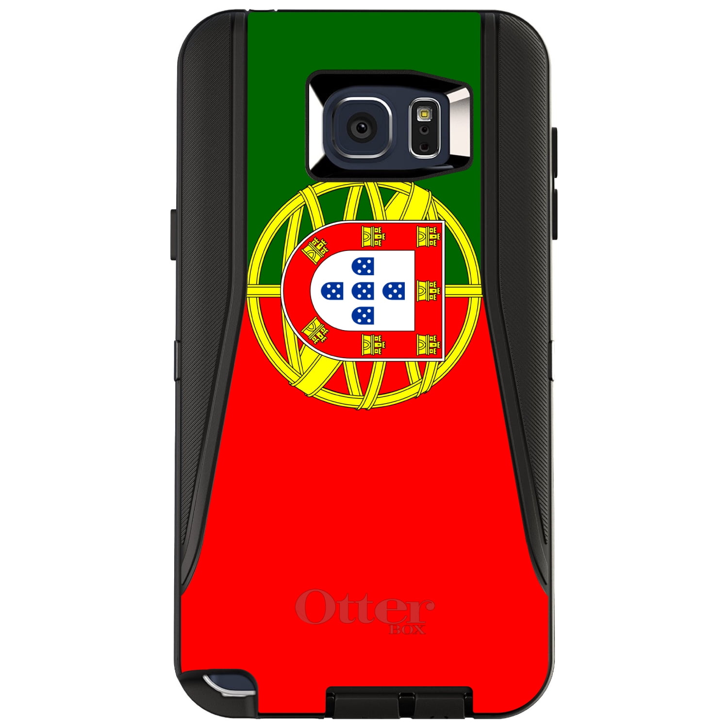 CUSTOM Black OtterBox Defender Series Case for Samsung Galaxy Note 5 Portugal...