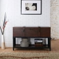 thumbnail image 2 of Furniture of America Alda Wood Lift Top Console Table in Vintage Walnut, 2 of 5