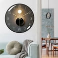 thumbnail image 4 of Silent wall clock black 30cm round digital quartz for living room office bedroom kitchen, 4 of 4
