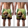 thumbnail image 3 of luoweisi Men's Beach Shorts Quick Dry Swim Trunks with Mesh Lining Snails XL, 3 of 5