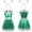 Green, variant on BRGZLK Girl Alien Costume AI Artificial Intelligence Cosplay Party Sleeveless Round NeckPerformance Costume Dress with Headband Green 11-12 Years