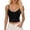 Black, variant on Seamless Yoga Tank Top with Luminous Threads For Fitness and Sports Activities 4 Piece Outfits for Women