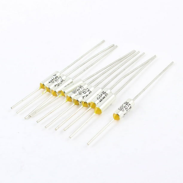 Unique Bargains Electronic Component Circuit Cut Off 250V 10A Temperature Thermal Fuses 10PCS
