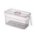 thumbnail image 1 of Oleegame 1 Pce Boîtes à Collations pour Enfants pour École Panier de Rangement de Cuisine Panier de Rangement de Cuisine Transparent Empilable Conteneurs de Stockage de Réfrigérateur avec Poignée Boîte à Pain pour Comptoir de Cuisine Hermétique, 1 of 8