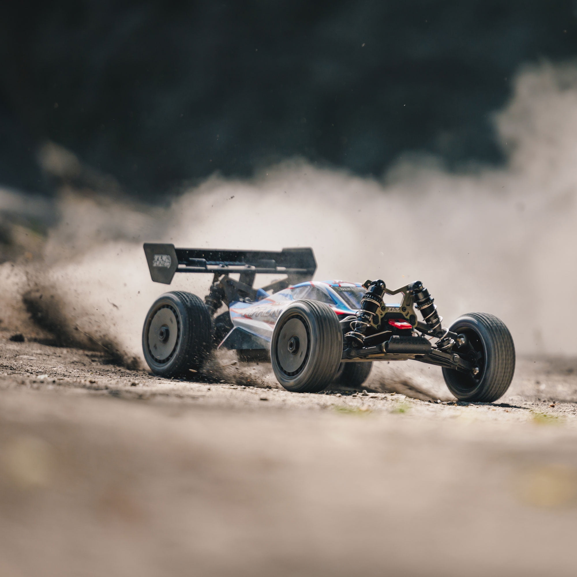 ARRMA RC Car 1/8 TLR Tuned TYPHON 6S 4 Wheel Drive BLX Buggy RTR Battery and Charger Not Included Red/Blue ARA8406 Cars Electric Kit Other Cars Electric Kit Other