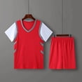 thumbnail image 6 of AINIYS Kids' Outfit Set Big Kid Crew Neck Elastic Waist Athletic Wear High Quality Material For Lasting Wear Red 7-8 Years, 6 of 9