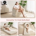 thumbnail image 4 of Sofá cama plegable MAXYOYO 2 en 1 convertible beige, 4 of 9